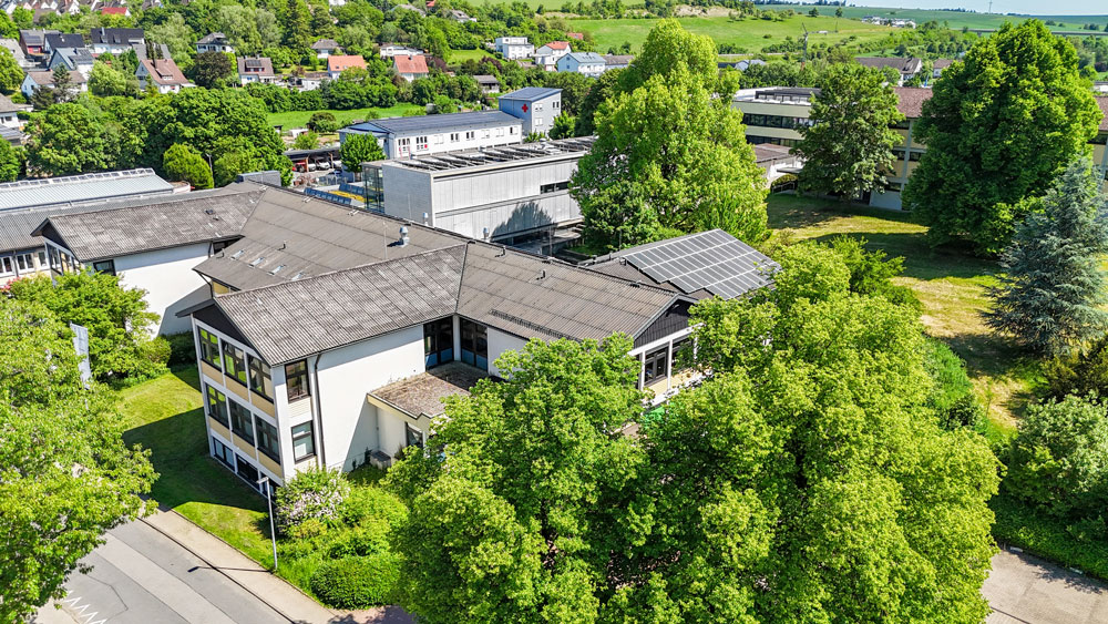 Helene-Weber-Schule Buchen Vogelperspektive
