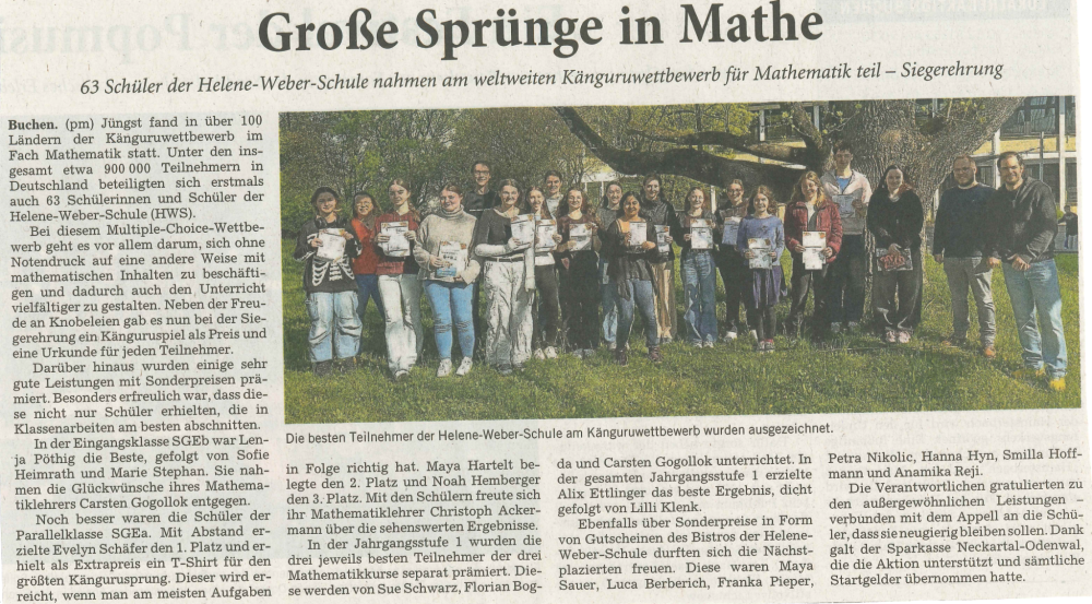 Zeitungsartikel