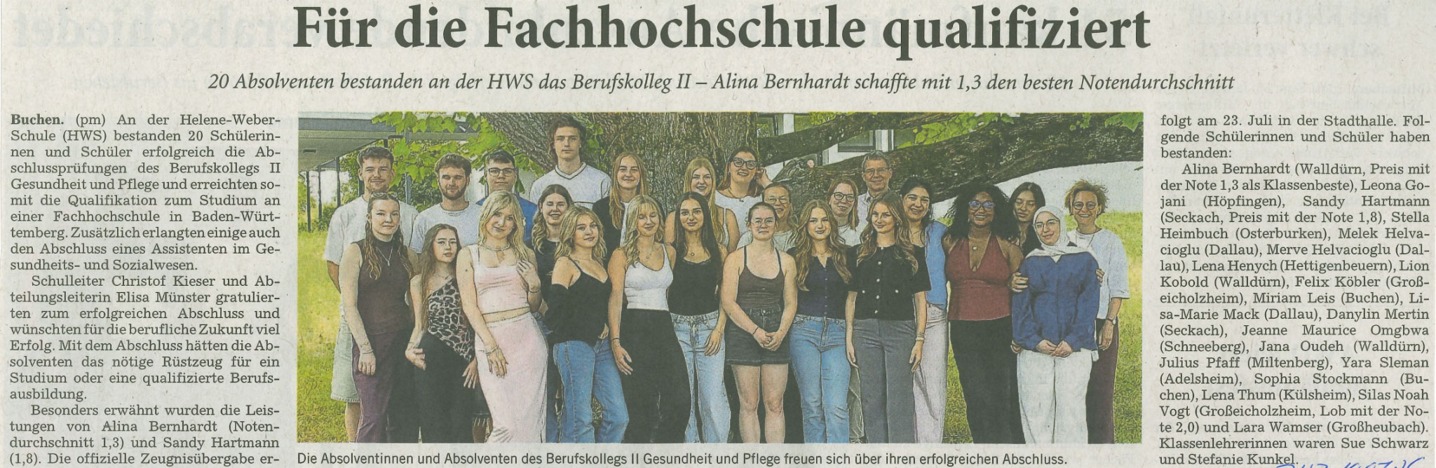 Zeitungsartikel
