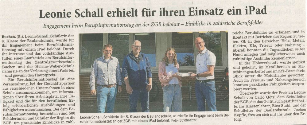 iPad Übergabe