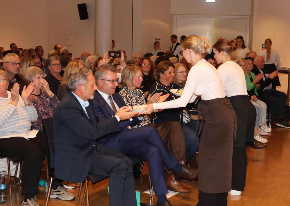 AOK Kochshow mit HWS, Prinz Carl, Johannes Volk und Bürgermeister Roland Burger