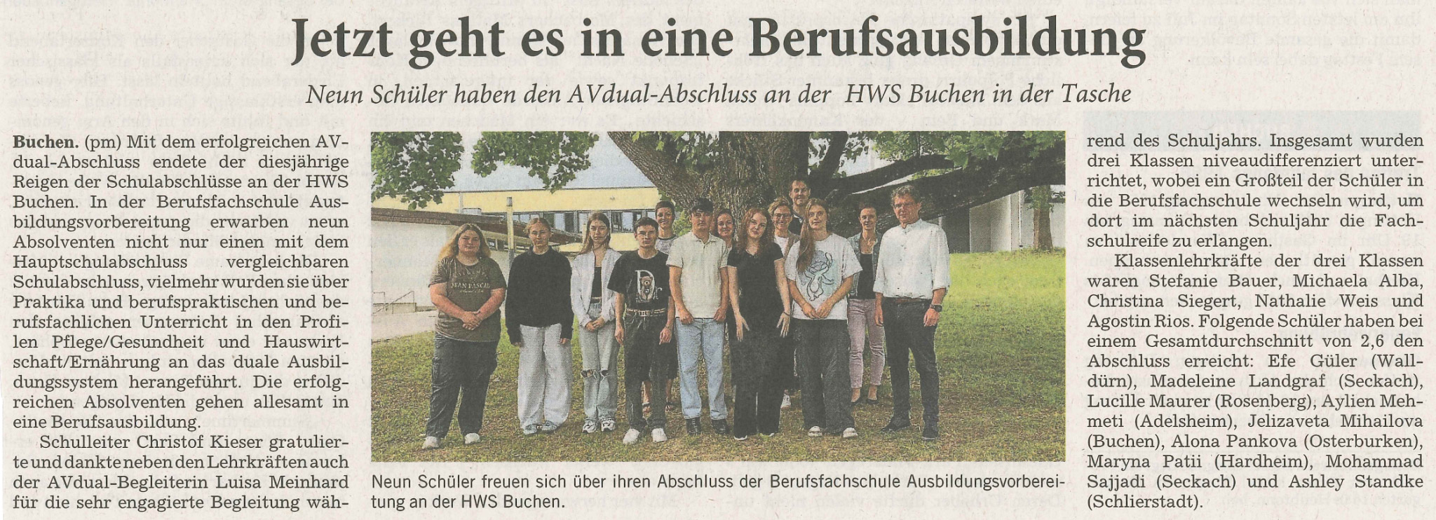 Zeitungsartikel
