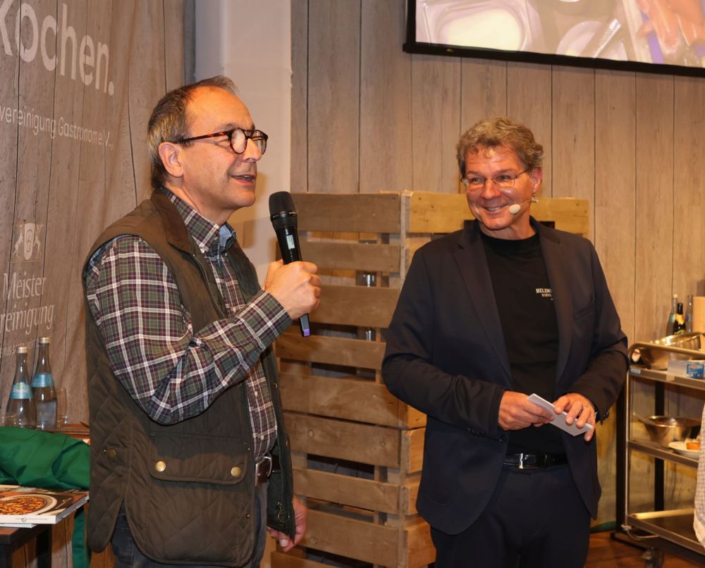 AOK Kochshow mit HWS, Prinz Carl, Johannes Volk und Bürgermeister Roland Burger