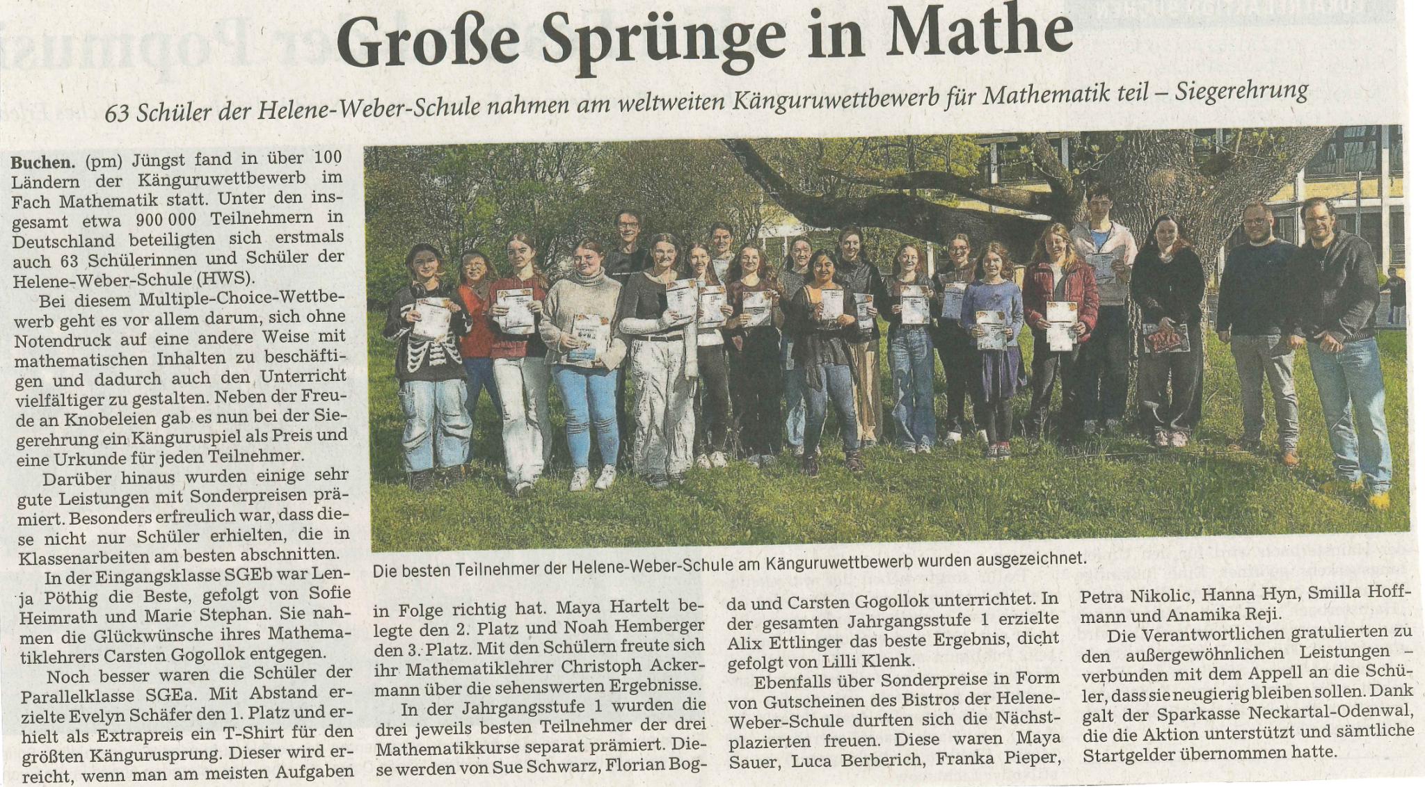 Zeitungsartikel