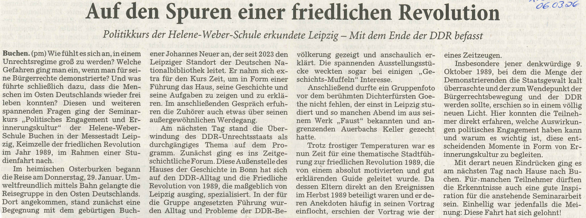 Zeitungsartikel