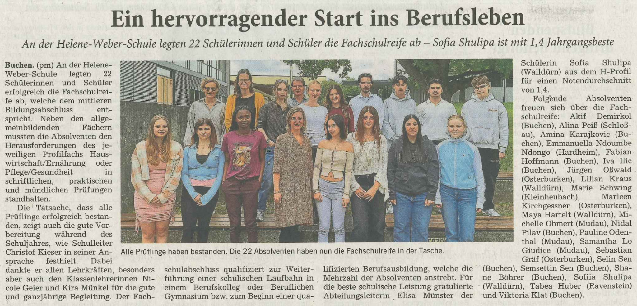 Fachhochschulreife abgelegt
